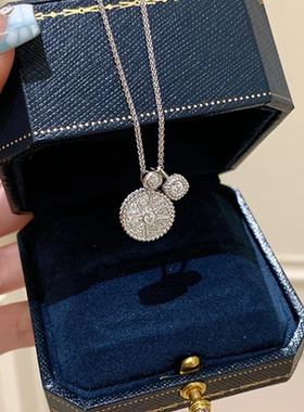 S925纯银星芒罗盘吊坠项链高级感