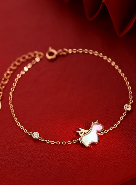 马年本命年独角兽手链小众高级感