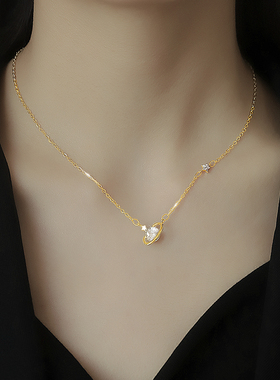 小众锁骨链纯银冷淡风锁骨链