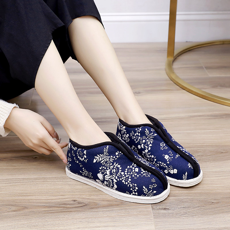 千层底河蚌棉鞋女百搭套脚冬季布底保暖鞋子女中年棉花布鞋女加绒,淘宝优惠券,粉丝福利购,淘宝优惠卷