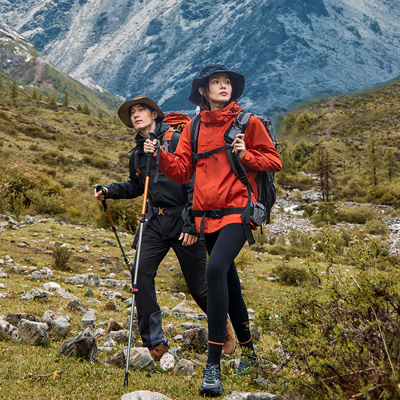 【朱雀冲锋衣】拓路者户外登山服可拆卸三合一防水防风外套男定制 - 图0