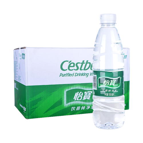 【北京天津送货上门】怡宝纯净饮用水555ml*24瓶整箱正品包邮 - 图1