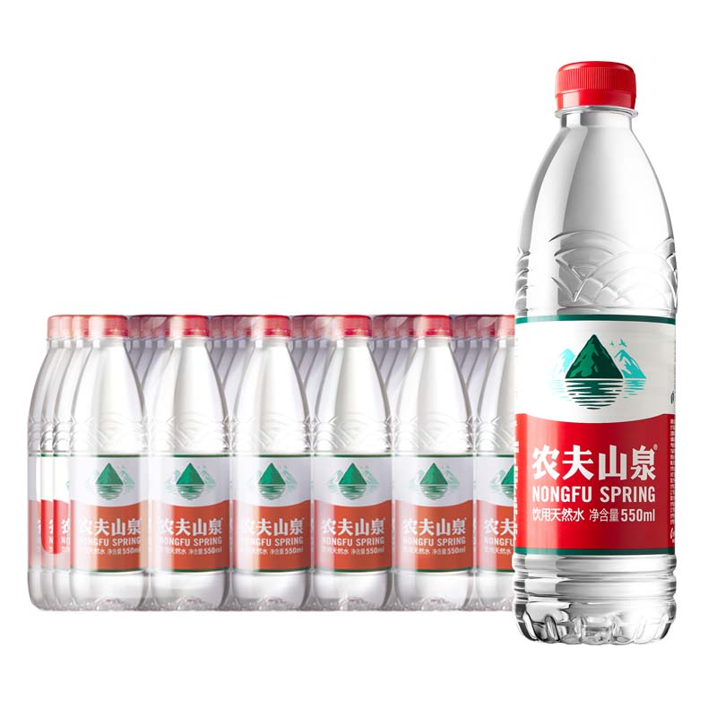 农夫山泉天然饮用水550ml24瓶 弱碱性小装会议团购特纯净包邮 - 图3