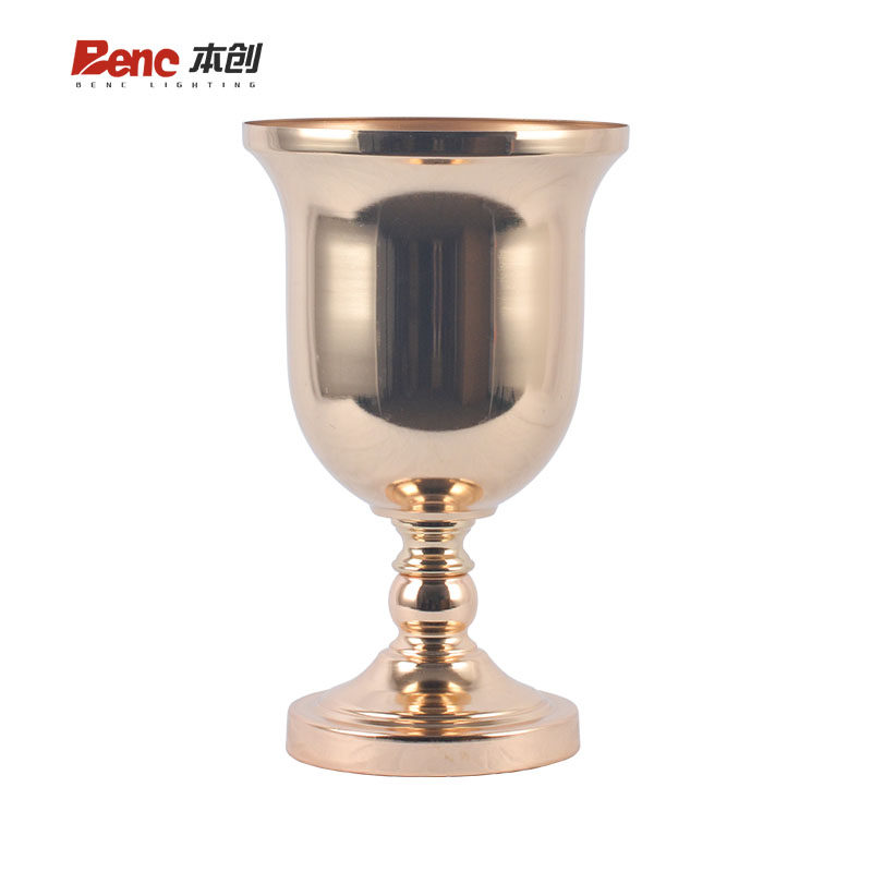 婚庆道具铁艺路引电镀金色花器婚礼花架餐桌干花插花花瓶装饰摆件,淘宝优惠券,粉丝福利购,淘宝优惠卷