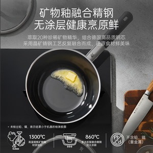 德国福腾宝WMF奈彩米进口珐琅锅煎锅炖煮锅汤锅奶锅平底锅辅食锅