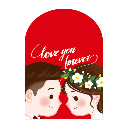 结婚红包创意个性可爱欧式卡通婚礼塞门婚庆回礼高档礼金袋利是封 - 图3