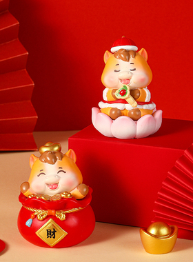 2026马年吉祥物马上有福摆件