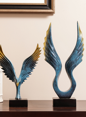 创意大鹏展翅摆件办公室装饰品
