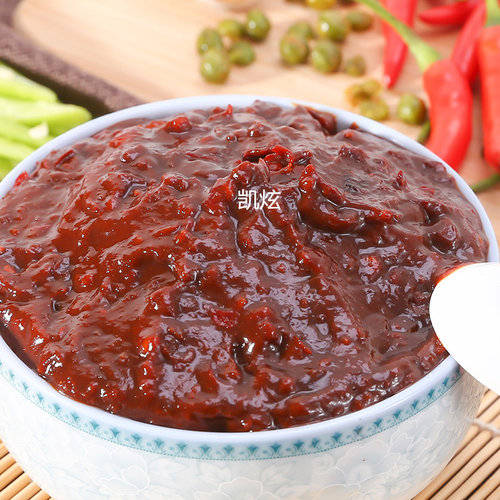 荆沙豆酱皇冠豆瓣酱豌豆酱火锅铁锅柴鸡郭场鸡油焖大虾调料辣椒酱 - 图1