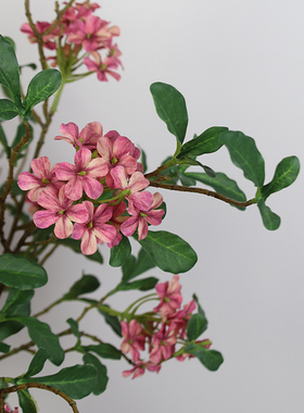 高品质蓝色系假花蓝雾花仿真花高端绢花装饰花餐桌花雪花樱短绣球