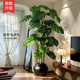 Simulated green plant Monstera high-end light luxury potted plant office decoration ornaments living room floor-standing bionic fake tree plant