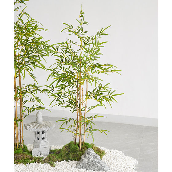 Simulated bamboo interior decoration partition screen retaining wall