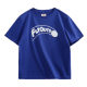 Madden Women's Klein Blue Embroidered Baseball Short Sleeve T