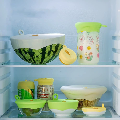 Домохозяйственное силиконовое покрытие Универсальное покрытие чаши с высокой температурой, устойчивая к устойчивости к крышке Остатки