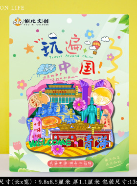 青海湖乌兰茶卡盐湖西宁冰箱贴