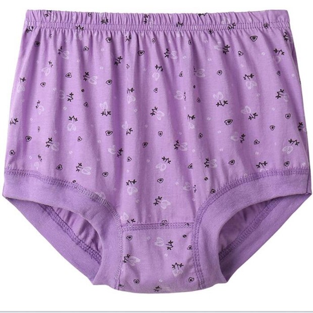 4条装 中老年内裤女士100%纯棉档妈妈内裤老人高腰大码三角短裤头,淘宝优惠券,粉丝福利购,淘宝优惠卷