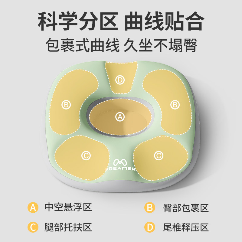知梦人痔疮坐垫办公室久坐孕妇尾椎骨减压术后专用防屁股痛美臀垫,淘宝优惠券,粉丝福利购,淘宝优惠卷