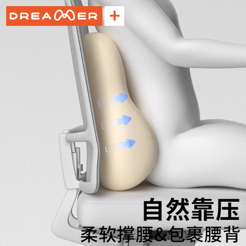 知梦人腰靠办公室腰枕靠枕孕妇护腰工位靠垫久坐神器椅子腰托靠垫 - 图1