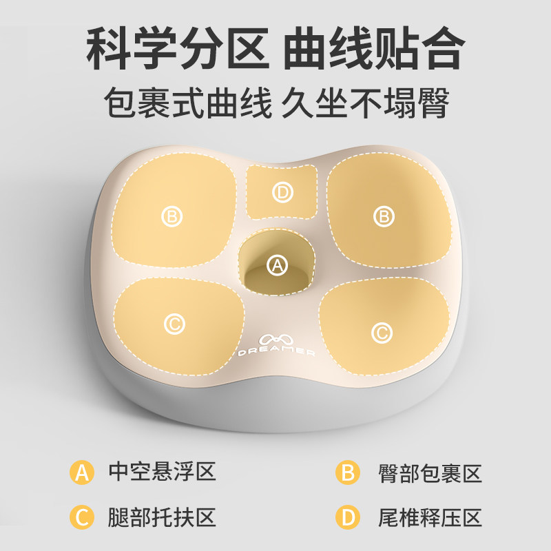 知梦人坐垫椅子垫办公室久坐不累屁股减压神器上班专用屁垫美臀垫,淘宝优惠券,粉丝福利购,淘宝优惠卷