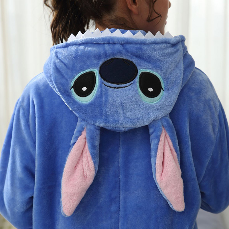 连体史迪奇蓝仔恐龙猫卡通情侣睡衣 ovviek睡衣/家居服套装