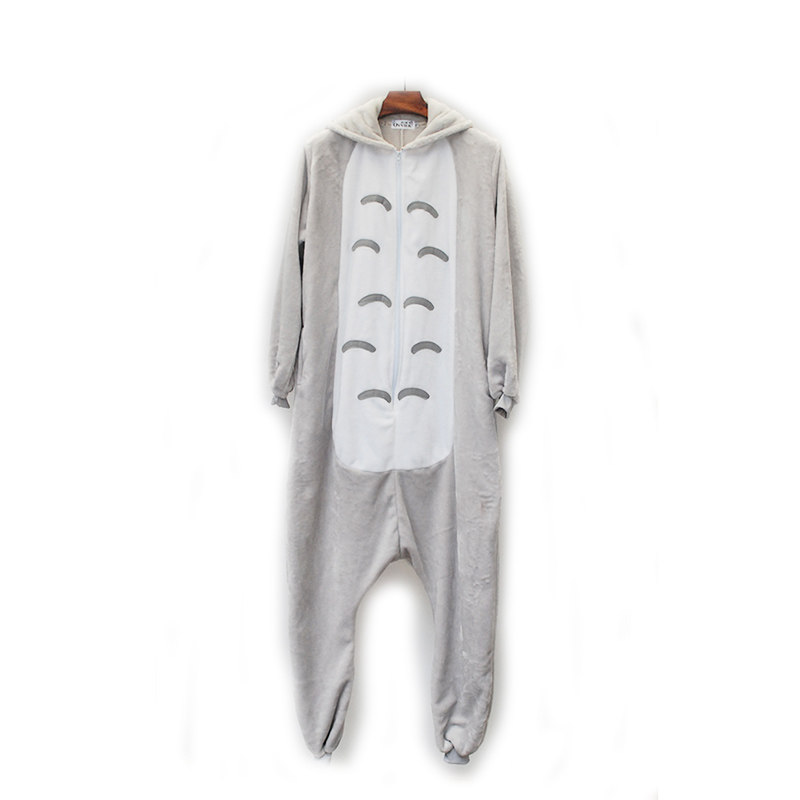 加厚法兰绒卡通连体恐龙猫熊猫睡衣 ovviek睡衣/家居服套装