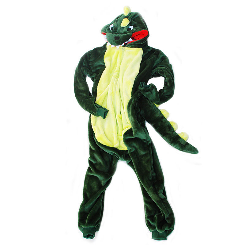 冬恐龙猫动物连体法兰绒卡通睡衣 ovviek睡衣/家居服套装