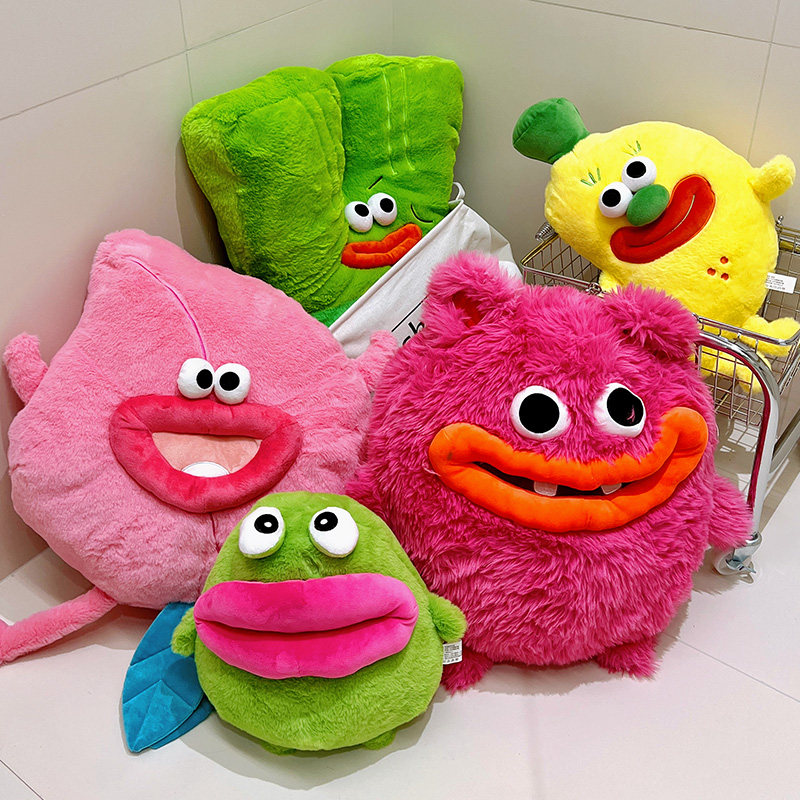 丑娃娃公仔丑到爆的玩偶东西萌搞怪三福蔬菜抱枕毛绒玩具生日礼物 - 图3