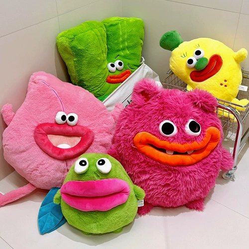 Забавная кукла, плюшевая подушка, игрушка, подарок на день рождения