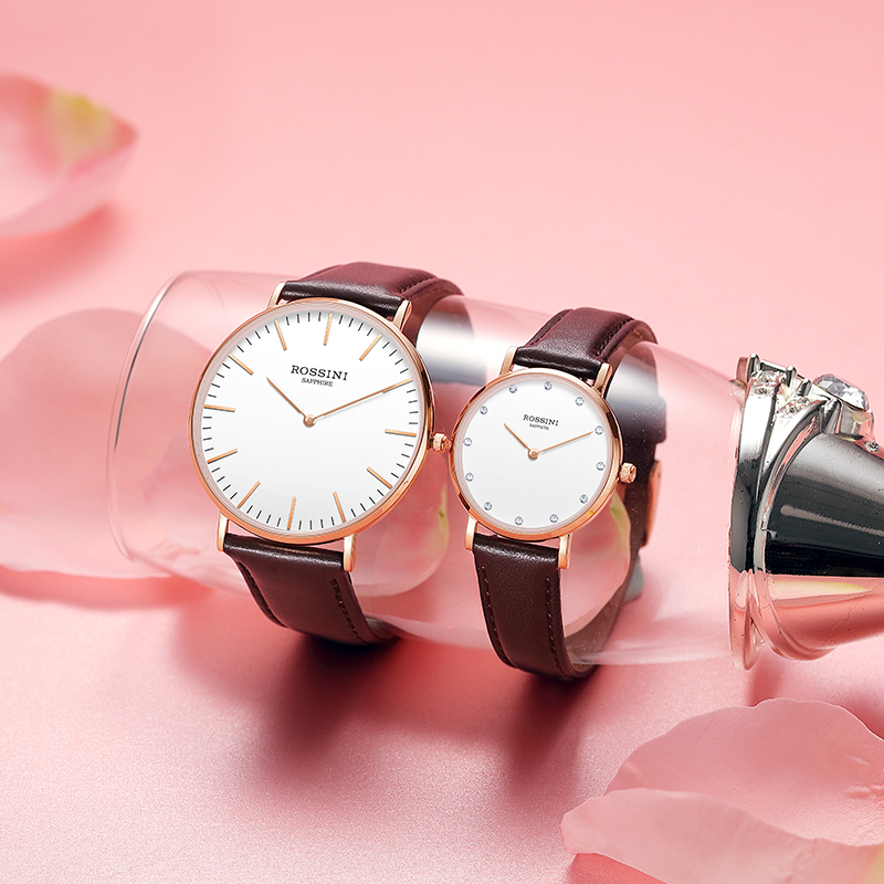 罗西尼Live系列简约情侣表学生休闲潮流手表男表女表石英表517769
