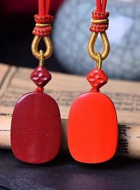 天然朱砂绿度母吊坠高含量紫金砂绿度母心咒项链毛衣链饰品