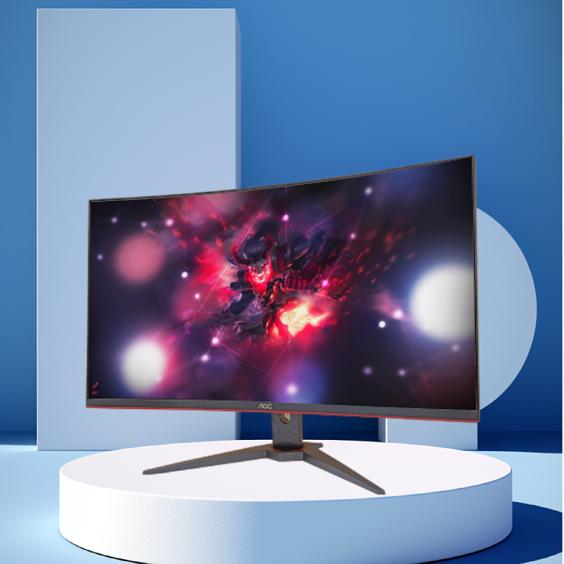 二手85新AOC  27 32 240Hz电竞显示器 设计师游戏专用  顺丰包邮 - 图2