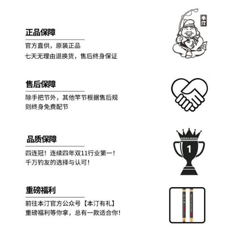 本汀隼英雄版28调4H超轻超硬19调6H8H10H黑坑大物巨物杆鲤鲫鱼竿