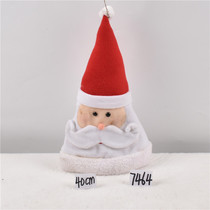 Christmas Decorations Items Red White Cloth Art Christmas Hats Socks Gift Bags Scene Arrangement Props Children Presents