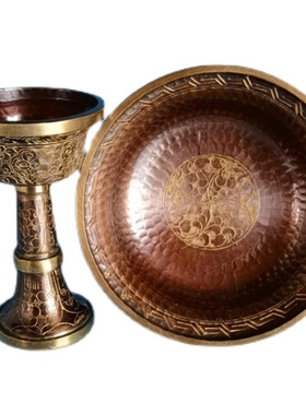 尼泊尔进口紫铜护发杯手