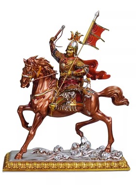 5寸格萨尔王佛像树脂彩绘