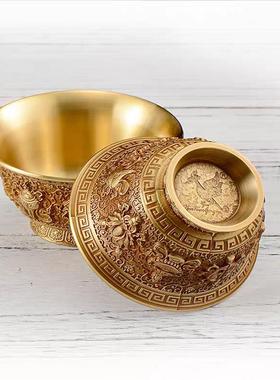 供水杯桌面杯全铜小号家