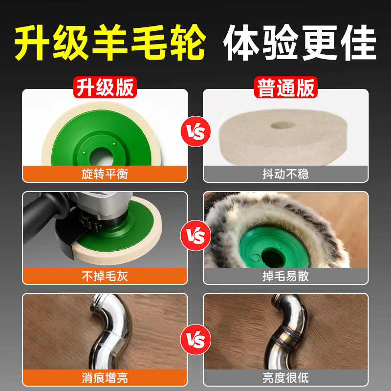 羊毛抛光轮镜面打磨片角磨机瓷砖大理石不锈钢打磨抛光神器抛光片,淘宝优惠券,粉丝福利购,淘宝优惠卷