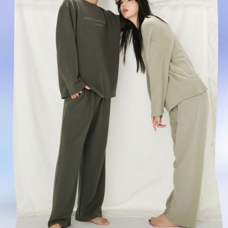 十足色彩家居服套装情侣睡衣可外穿女6097秋冬柔软亲肤透气磨毛男,淘宝优惠券,粉丝福利购,淘宝优惠卷