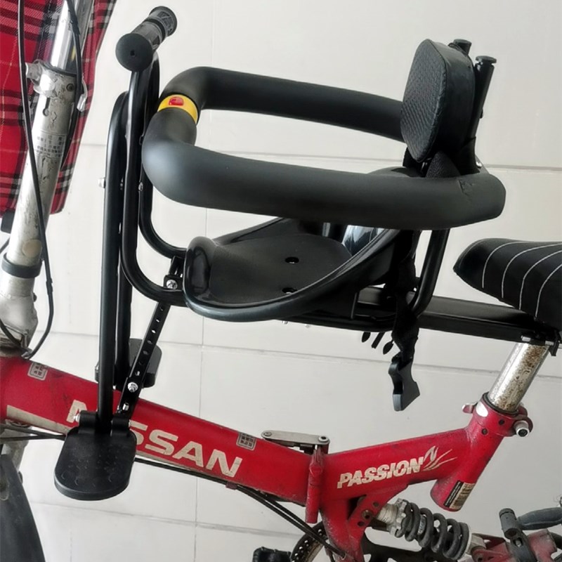 自行车儿童座椅前置女士车宝宝坐椅折叠车带小孩子椅子婴儿前座,淘宝优惠券,粉丝福利购,淘宝优惠卷