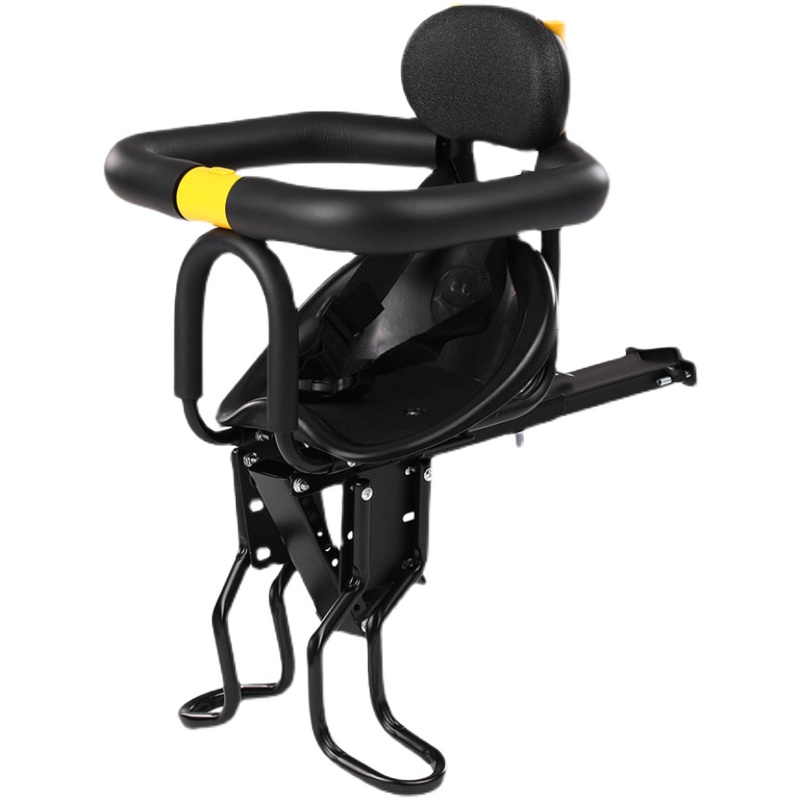 山地车儿童座椅前置自行车宝宝坐椅折叠车带婴儿单车安全椅子-图3