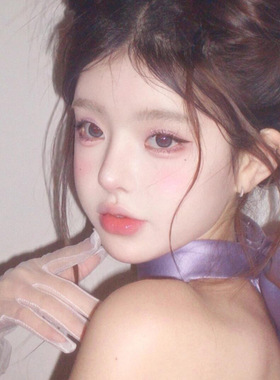 汤姆梦中情猫玛丽猫妆脖子后面大蝴蝶结项圈cos紫色choker美女猫