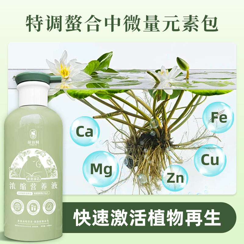 葆佰利水培植物浓缩营养液植物通用型营养肥料抑菌促根净化水质 - 图2