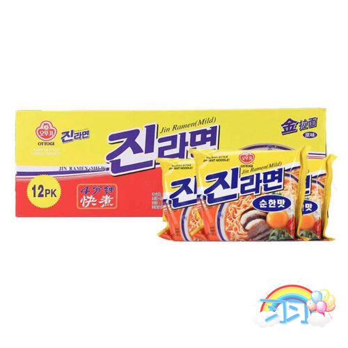 Costco开市客代购韩国OTTOGI KIM不倒翁金拉面120g*12包原味/泡菜 - 图3