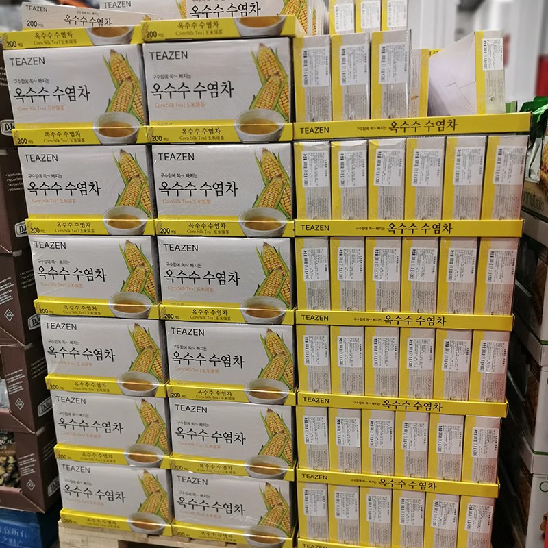 开市客Costco代购韩国进口TEAZEN玉米须茶包(1.5g*200)袋泡茶饮-图2