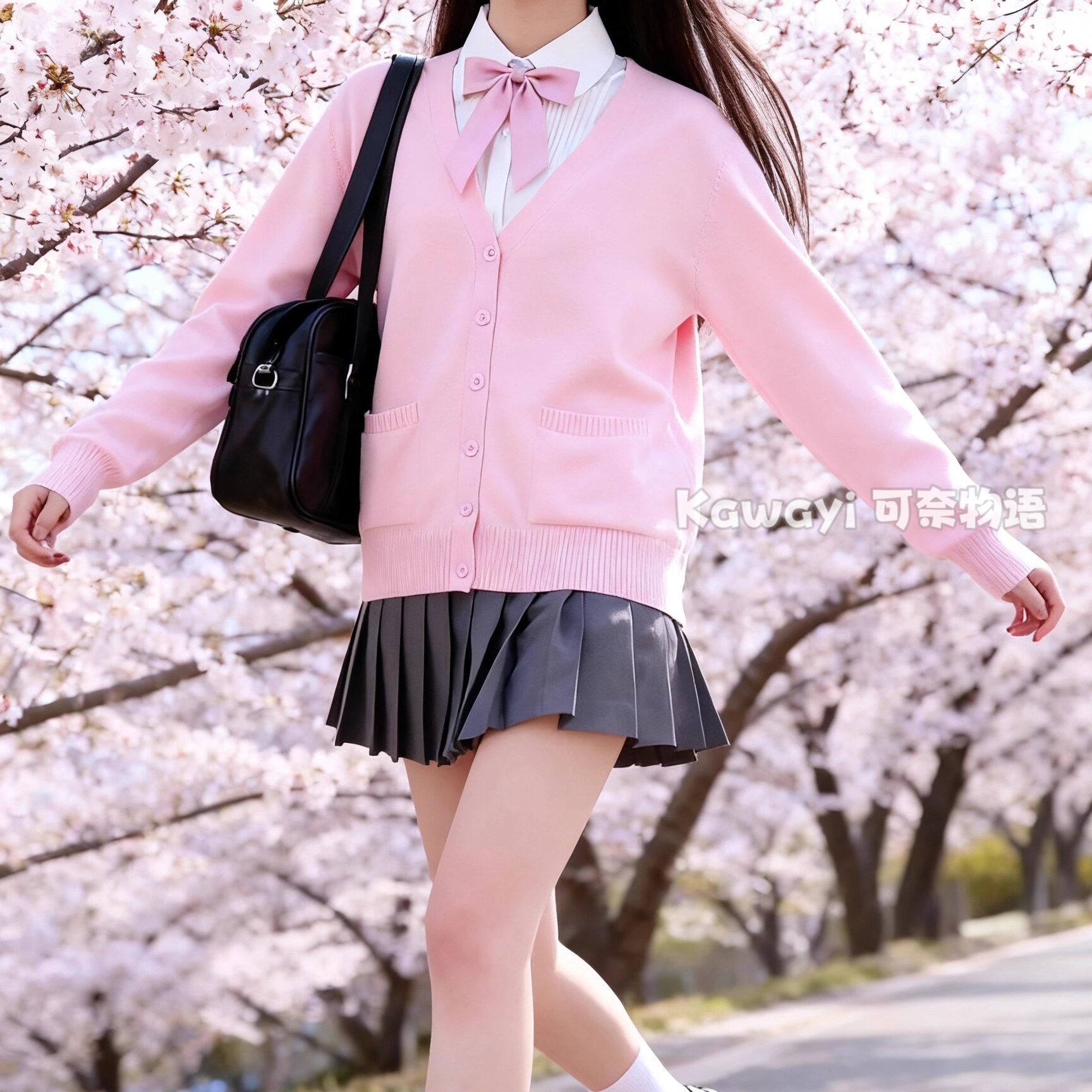 可奈物语丨原创轻奢软绒JK开衫 精梳兔绒暖棉 软糯亲肤毛衣针织衫