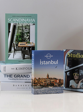 简约现代家居饰品摆 装饰书摄影道具书仿真书假书