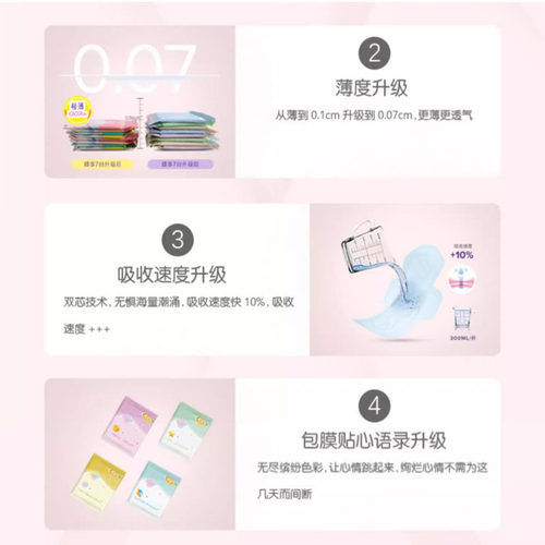 绿叶爱生活臻享7日卫生巾姨妈巾超薄透气夜用棉柔6片 280mm 正品 - 图2