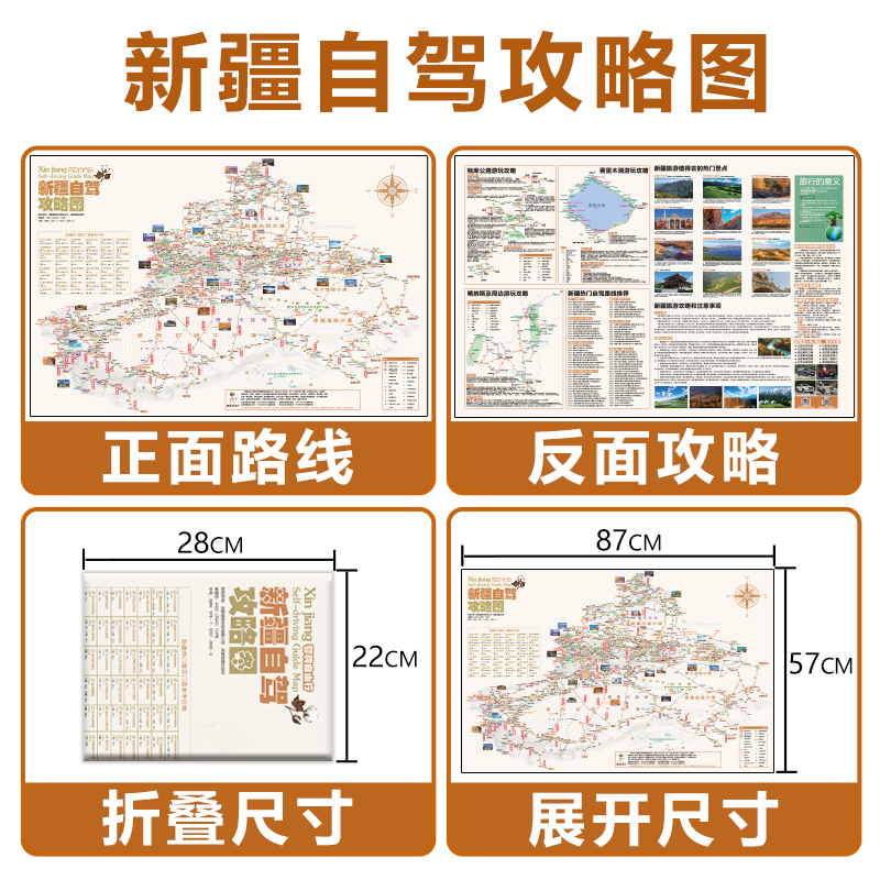 2024新疆全境独库伊昭沙漠公路喀什哈密伊犁喀纳斯自驾游攻略地图-图3