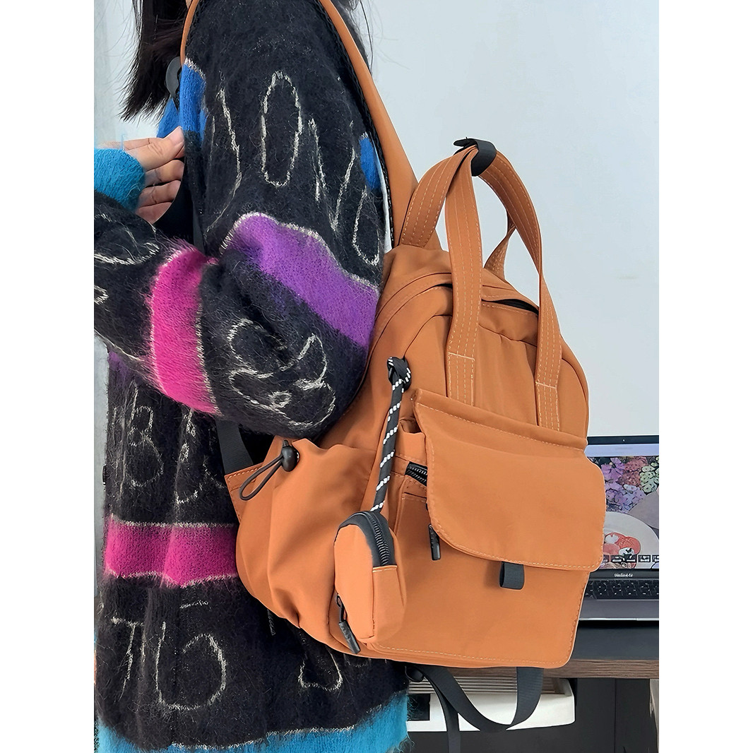 轻便乖巧小双肩包可手提小款书包大学生简约小众背包妈咪包通勤包,淘宝优惠券,粉丝福利购,淘宝优惠卷