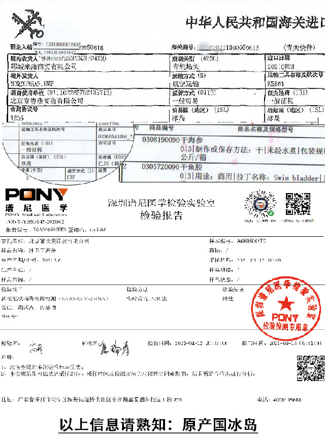 冰岛红极参进口野生淡干海参整参 燕爱家海参